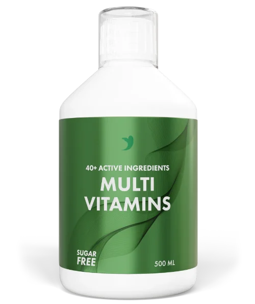 White Label 1 فيتامينات متعددة تحتوي على أكثر من 40 مكونًا فعالًا